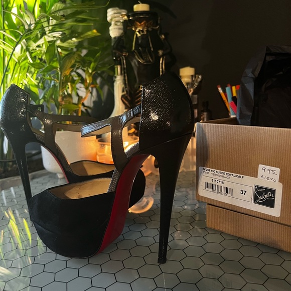 Christian Louboutin Shoes - Christian Louboutin N299 150 Suede Royal/Calf